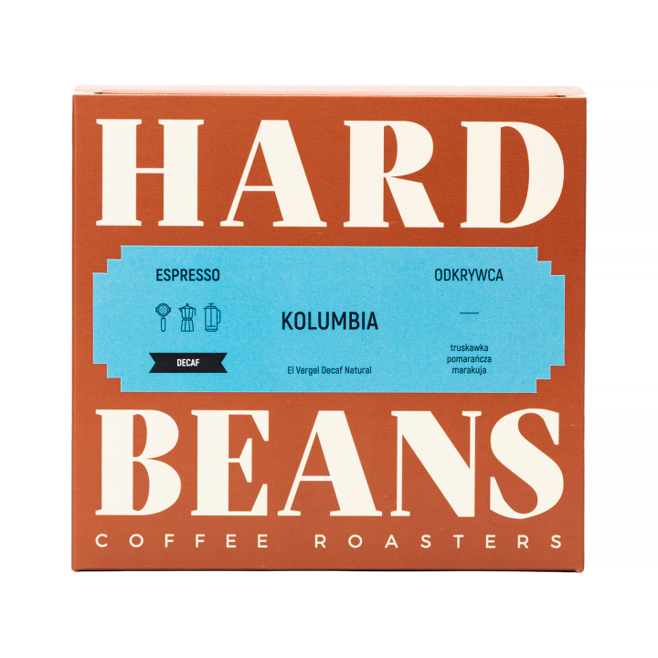 Hard Beans - Kolumbia El Vergel Natural Decaf Espresso - Kawa Bezkofeinowa 250g