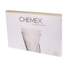 Chemex - Filtry papierowe białe, niezłożone, 3 filiżanki