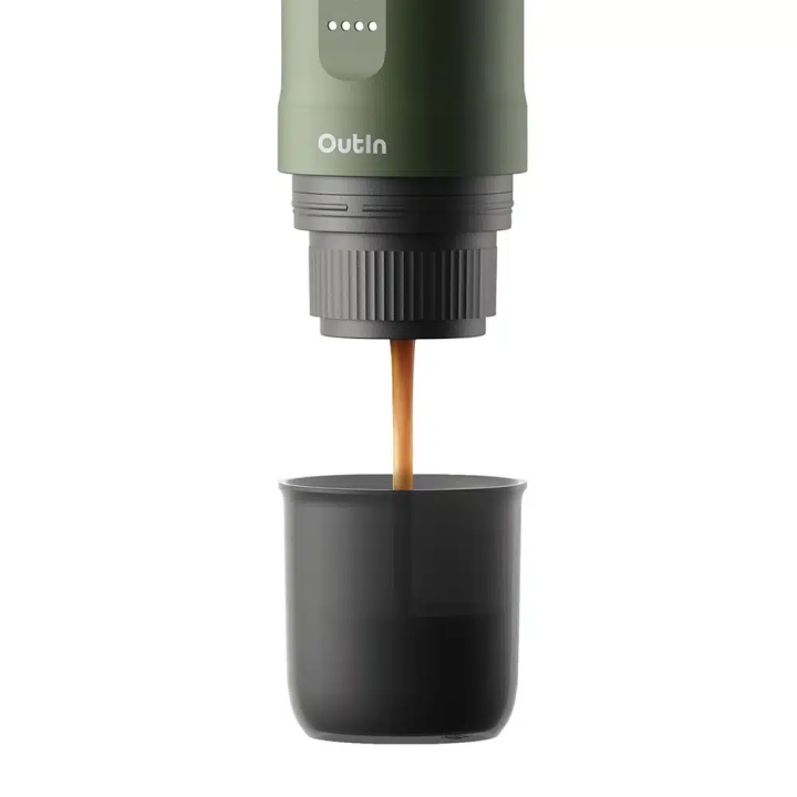 Outin - Nano Espresso Maker - Przenośny ekspres Forest Green