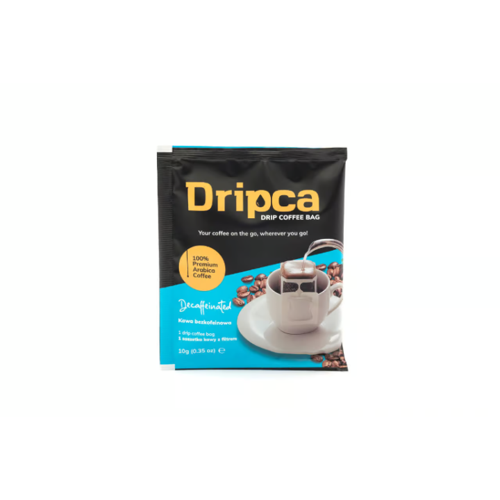 Dripca - bezkofeinowa, kawa w saszetkach