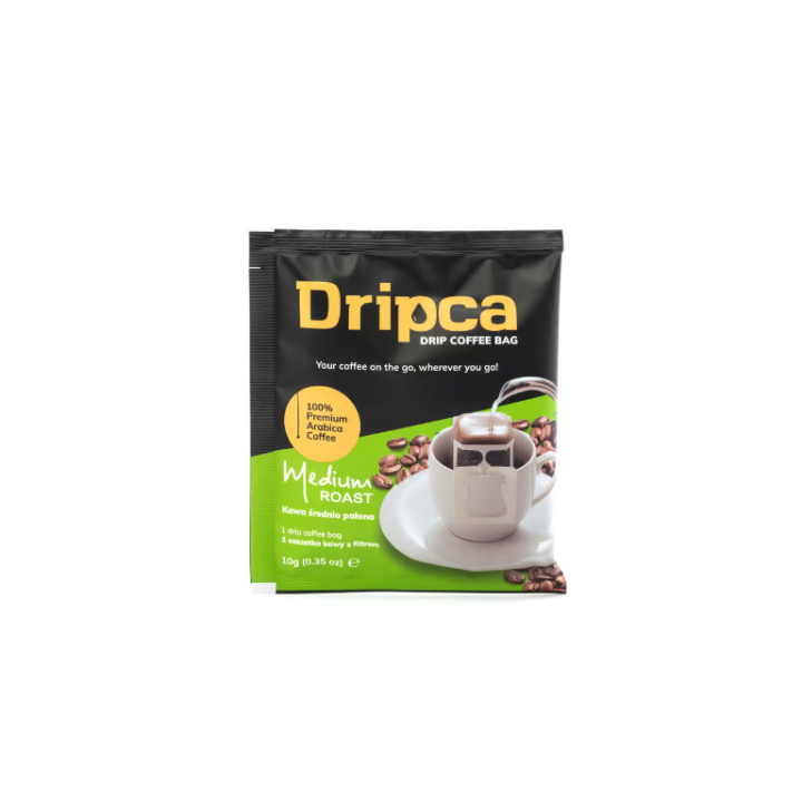 Dripca - średnio palona, kawa w saszetkach