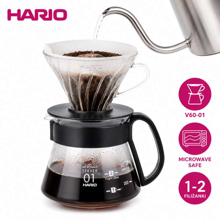 Hario Range Server V60-01 Microwave - 360ml