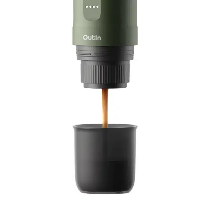 Outin - Nano Espresso Maker - Przenośny ekspres Forest Green - obrazek 5