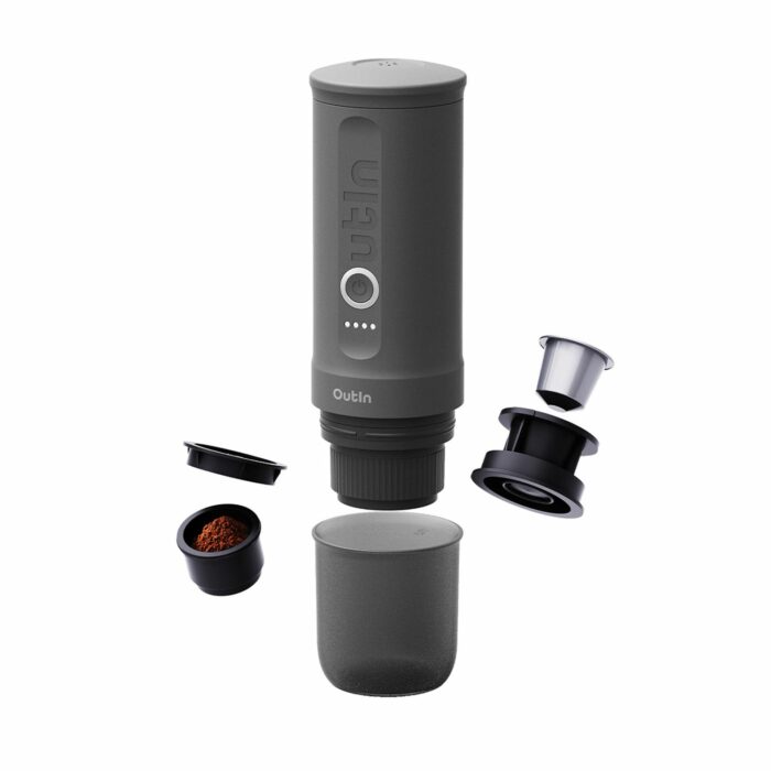 Outin - Nano Espresso Maker - Przenośny ekspres Space Grey - obrazek 3