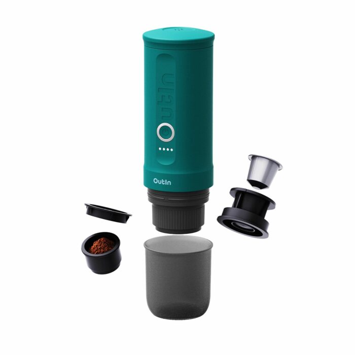 Outin - Nano Espresso Maker - Przenośny ekspres Teal - obrazek 2