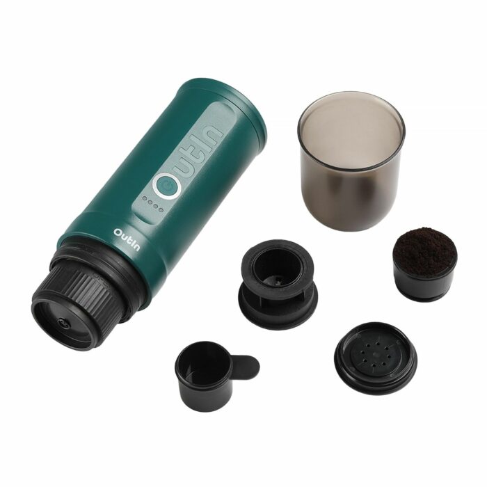 Outin - Nano Espresso Maker - Przenośny ekspres Teal - obrazek 3