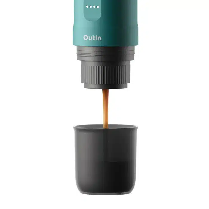 Outin - Nano Espresso Maker - Przenośny ekspres Teal - obrazek 5