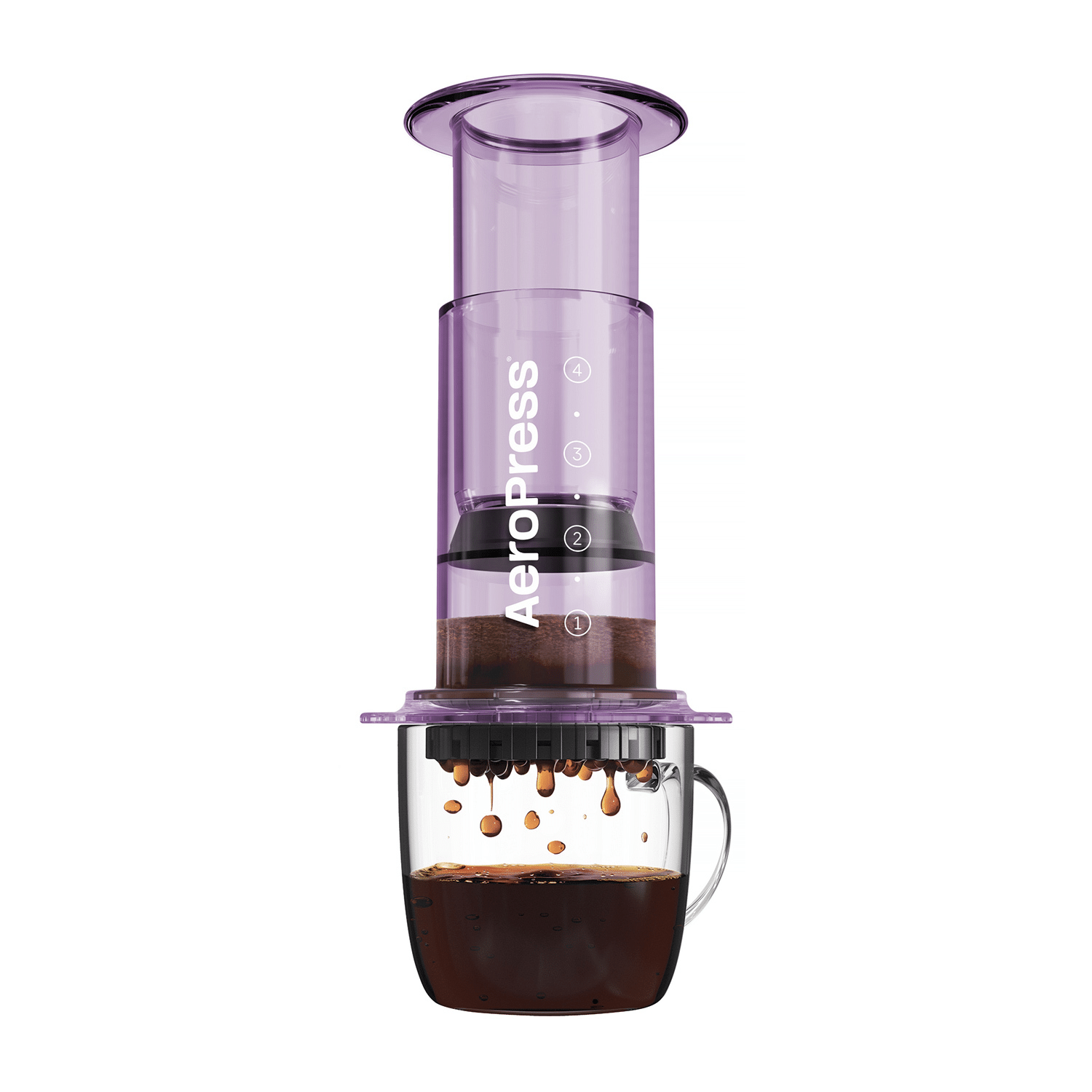 aeropress-clear-purple-zaparzacz-do-kawy-fioletowy AeroPress Clear Purple - Zaparzacz do kawy fioletowy - obrazek 1